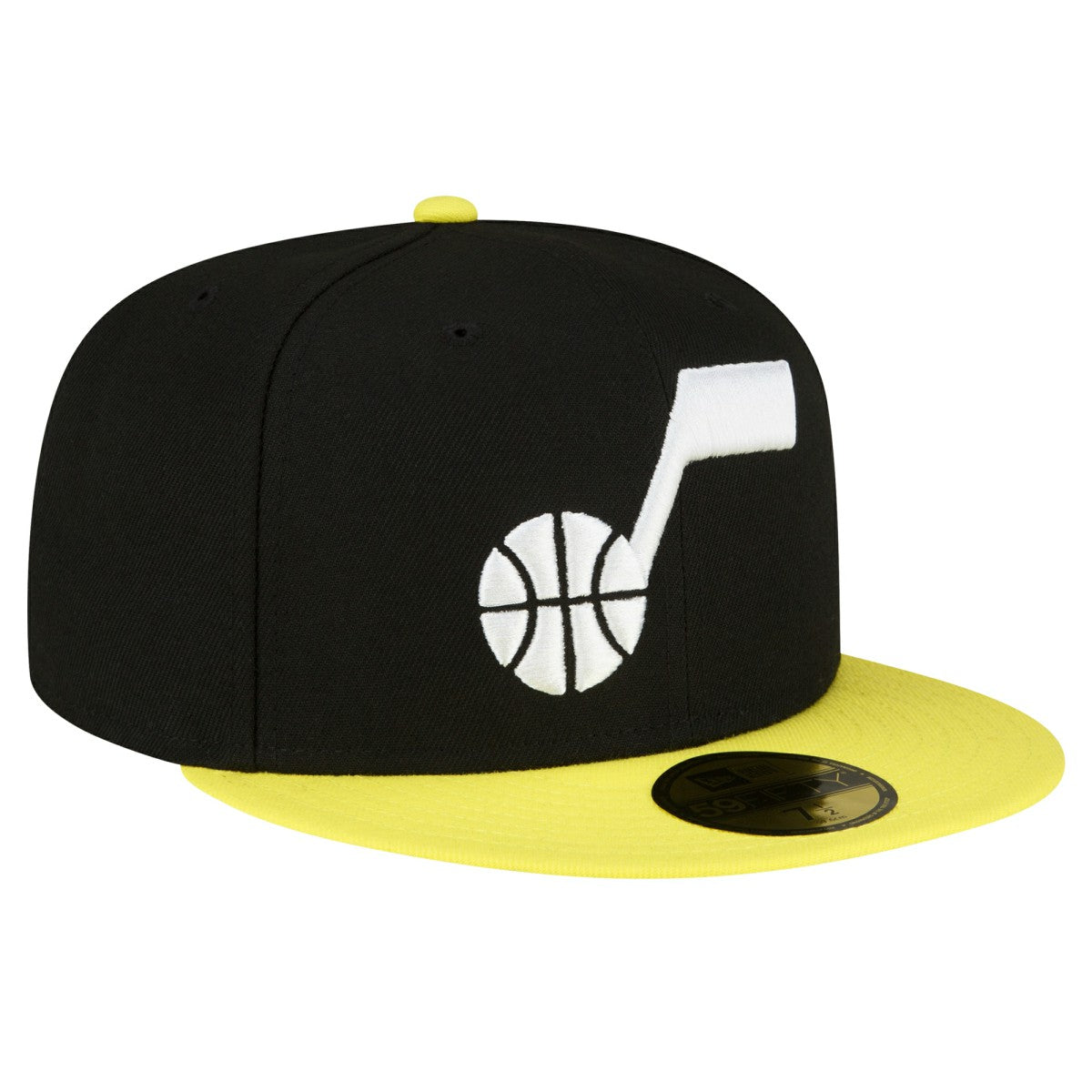 Utah Jazz 2-Tone 59FIFTY Fitted Hat - Black/Yellow sale