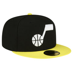 Utah Jazz 2-Tone 59FIFTY Fitted Hat - Black/Yellow sale