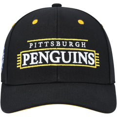 Pittsburgh Penguins Mitchell & Ness LOFI Pro Snapback Hat - Black Hats