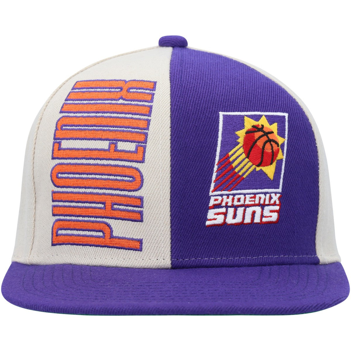 Phoenix Suns Hardwood Classics Pop Snapback Hat - Cream/Purple discount