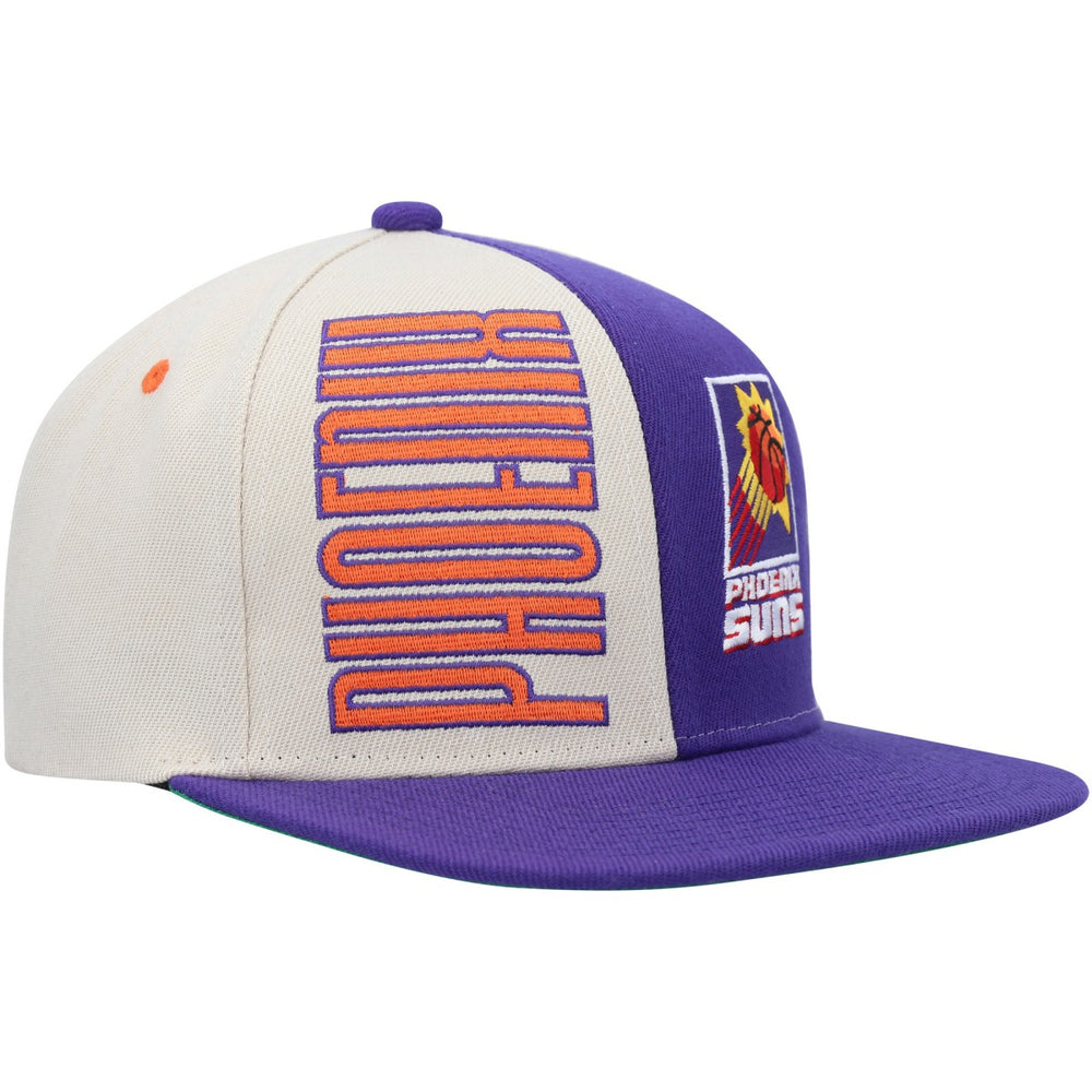 Phoenix Suns Hardwood Classics Pop Snapback Hat - Cream/Purple discount