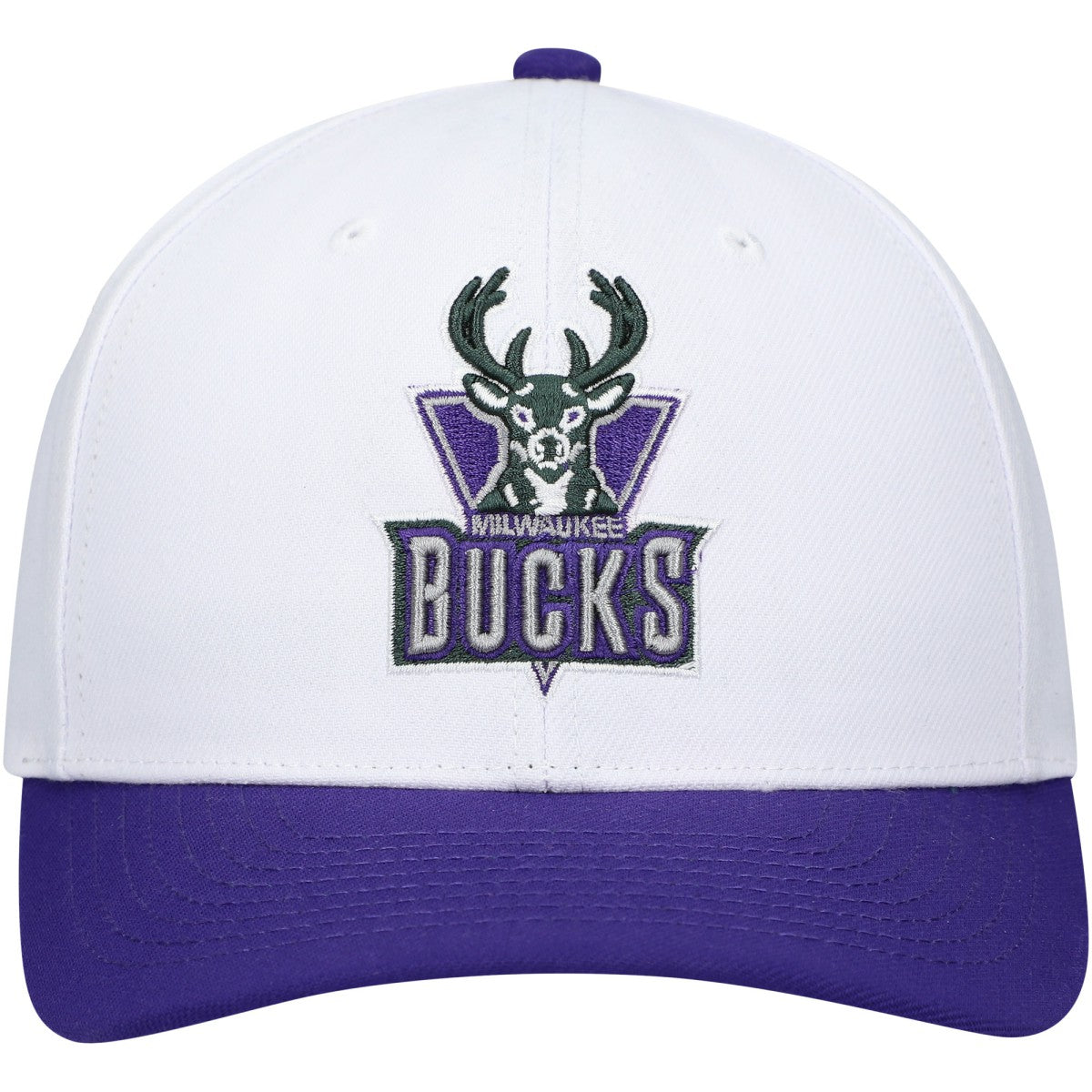 Milwaukee Bucks Hardwood Classics Core 2-Tone 2.0 Pro Snapback Hat - White/Purple discount