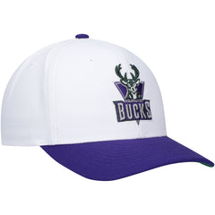 Milwaukee Bucks Hardwood Classics Core 2-Tone 2.0 Pro Snapback Hat - White/Purple discount