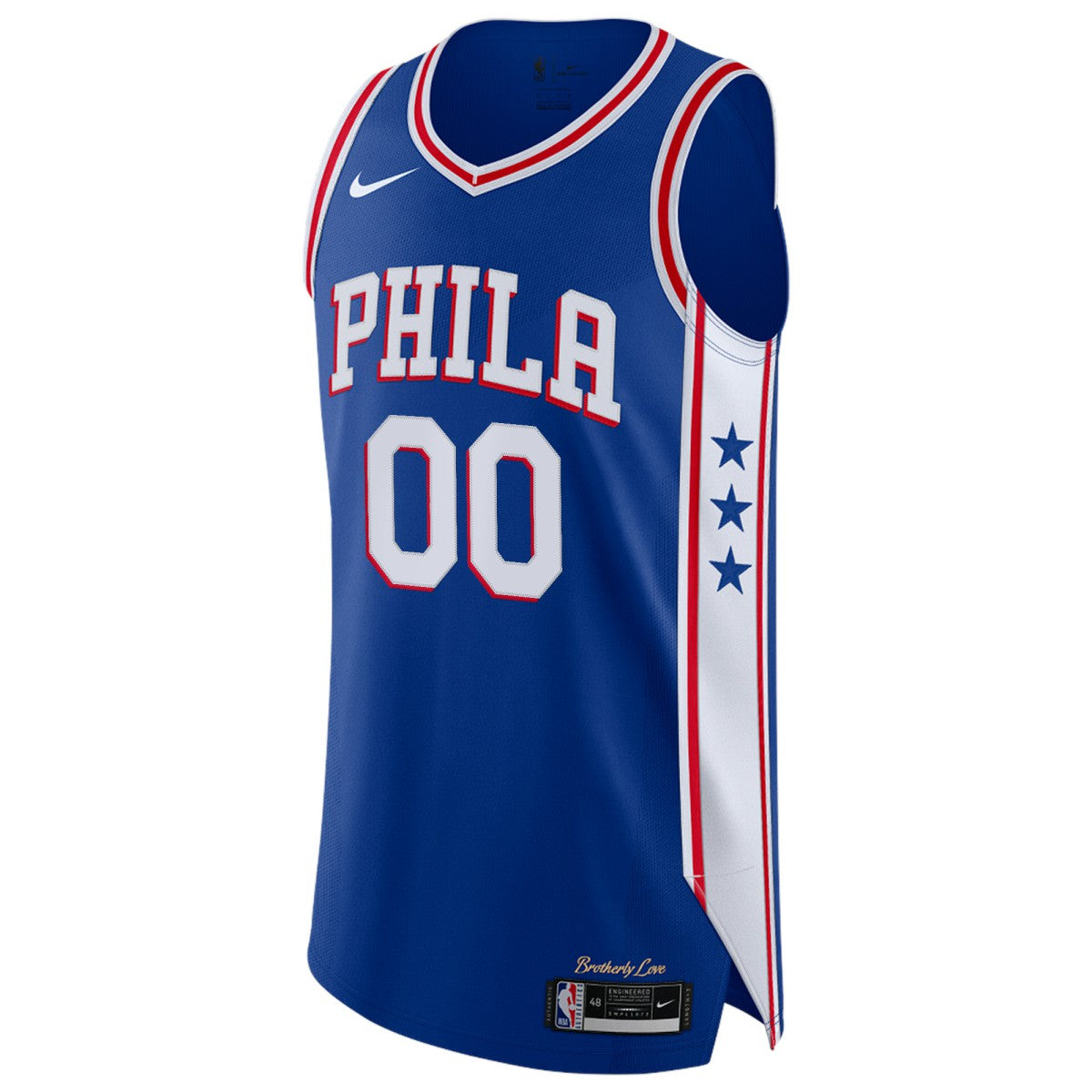 Philadelphia 76ers Custom Authentic Jersey - Icon Edition - Royal sale