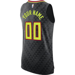 Atlanta Hawks Authentic Custom Jersey Black - Icon Edition outlet