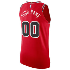 Chicago Bulls Authentic Custom Jersey Red sale - Icon Edition shop
