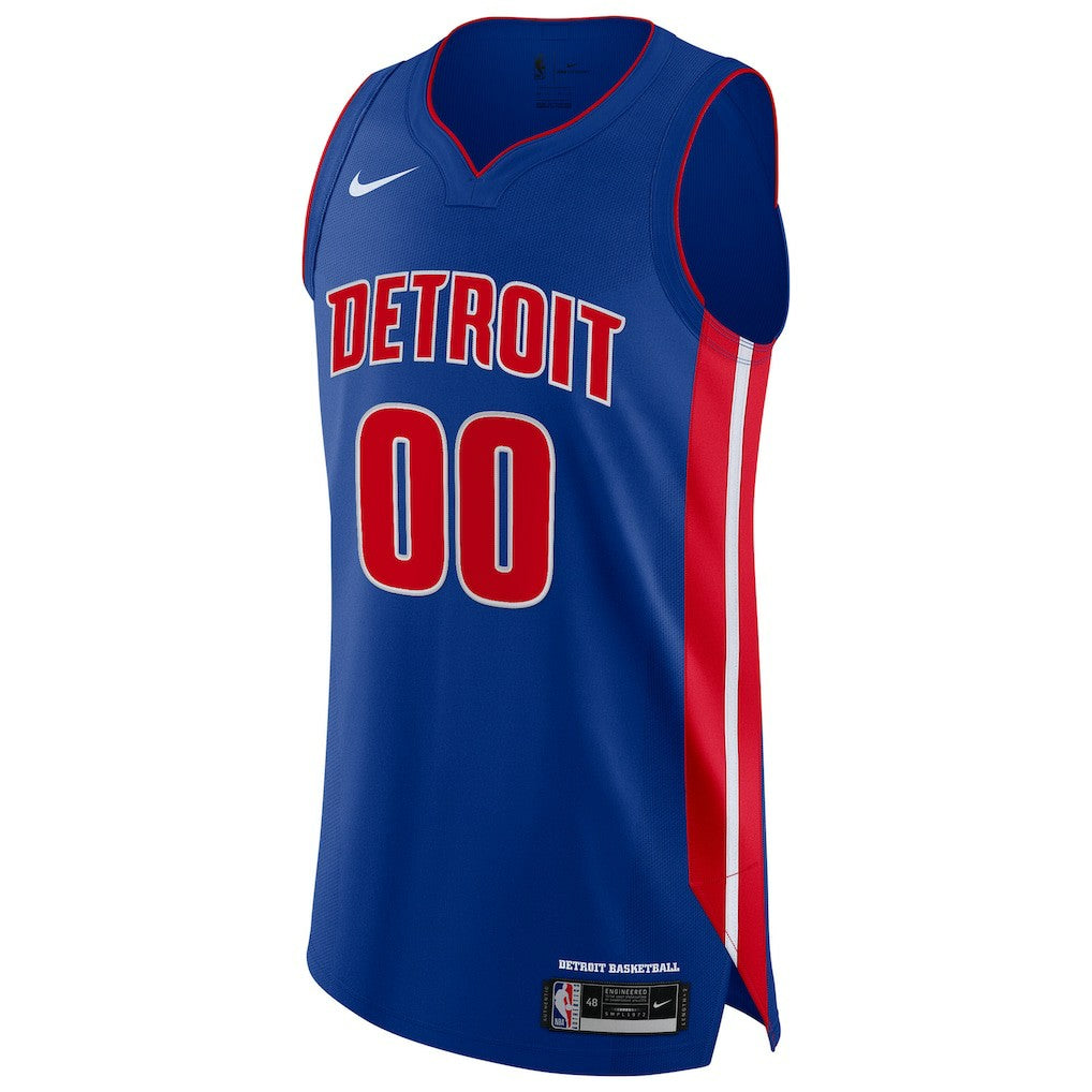 Detroit Pistons Authentic Custom Jersey Blue sale - Icon Edition discount