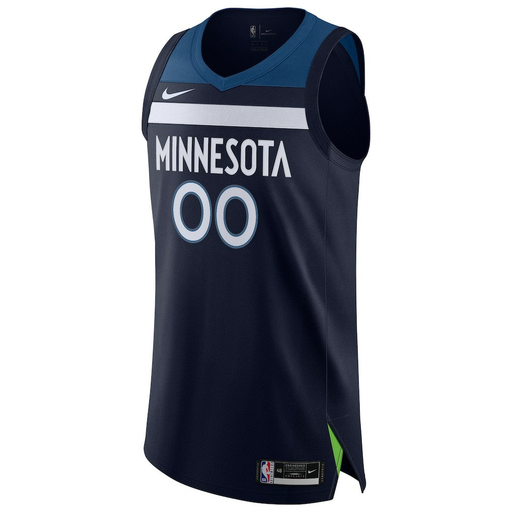 Minnesota Timberwolves Authentic Custom Jersey Navy - Icon Edition outlet