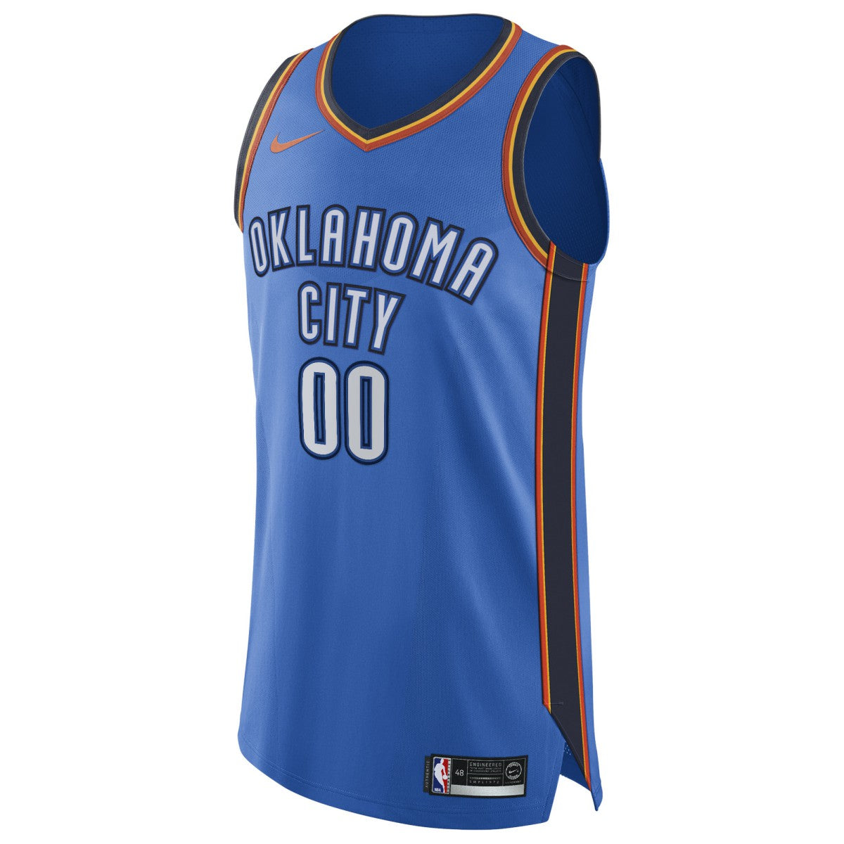 Oklahoma City Thunder Authentic Custom Jersey Blue - Icon Edition for sale
