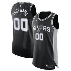 San Antonio Spurs Authentic Custom Jersey Black - Icon Edition online