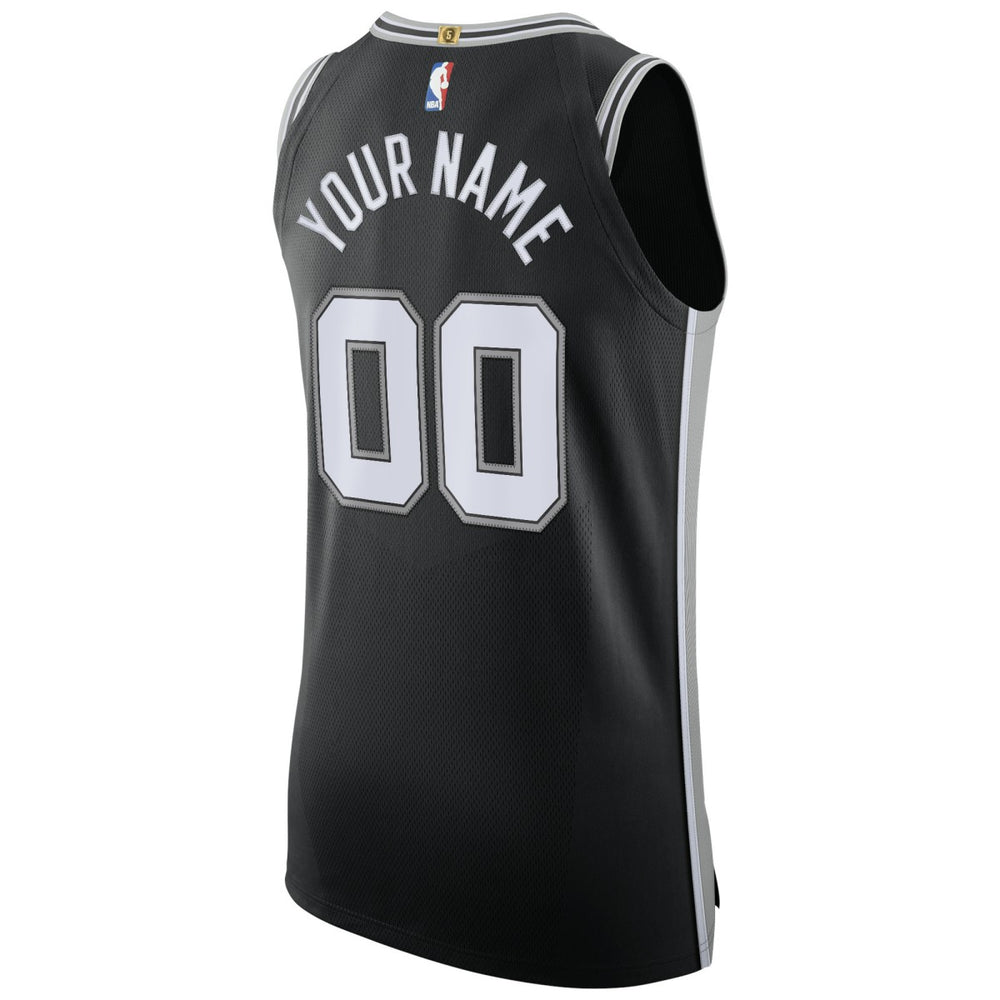 San Antonio Spurs Authentic Custom Jersey Black - Icon Edition online