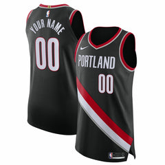 Portland Trail Blazers 2020/21 Authentic Custom Jersey Black - Icon Edition discount