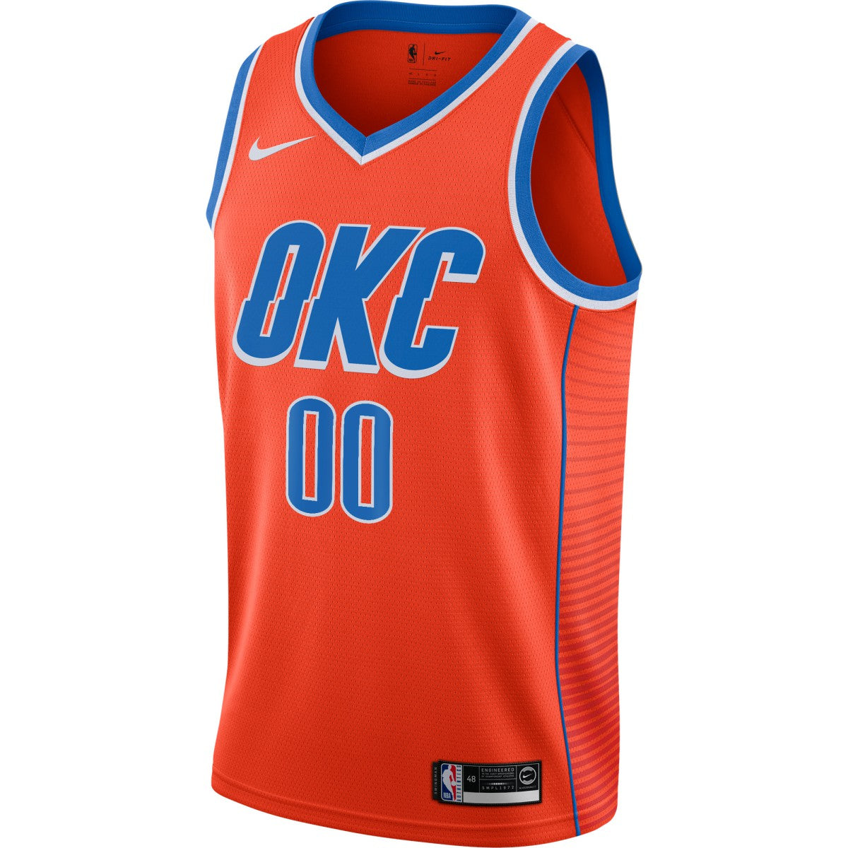 Oklahoma City Thunder Jordan Brand Swingman Custom Jersey - Statement Edition - Orange cheap