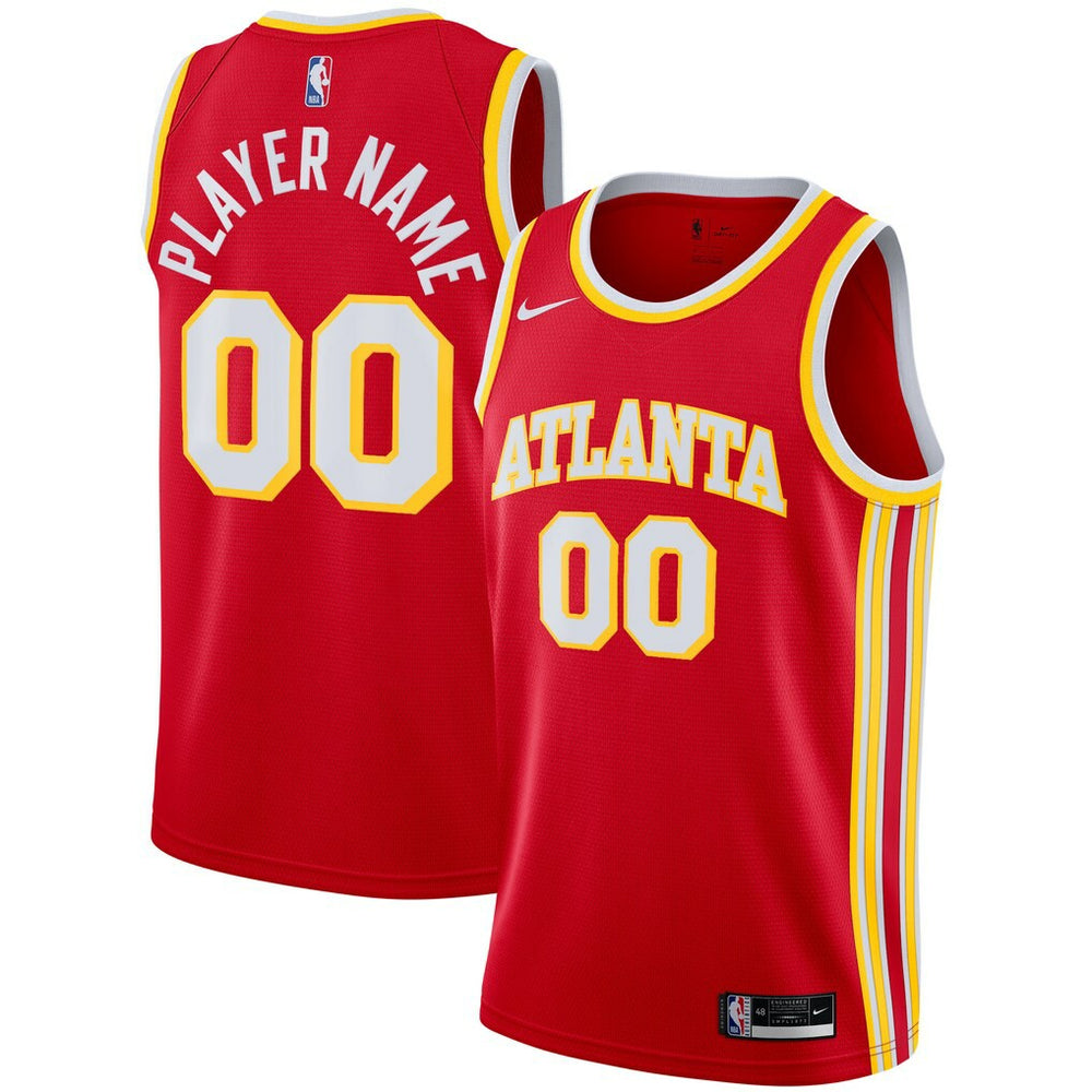 Atlanta Hawks 2020/21 Swingman Custom Jersey - Icon Edition - Red online