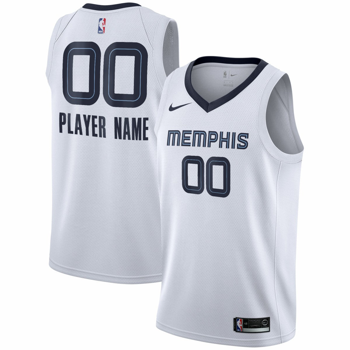Memphis Grizzlies 2020/21 Swingman Custom Jersey - Association Edition - White shop