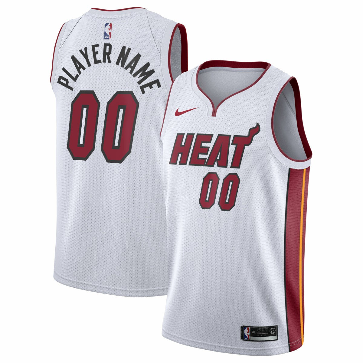 Miami Heat 2020/21 Swingman Custom Jersey - Association Edition - White discount