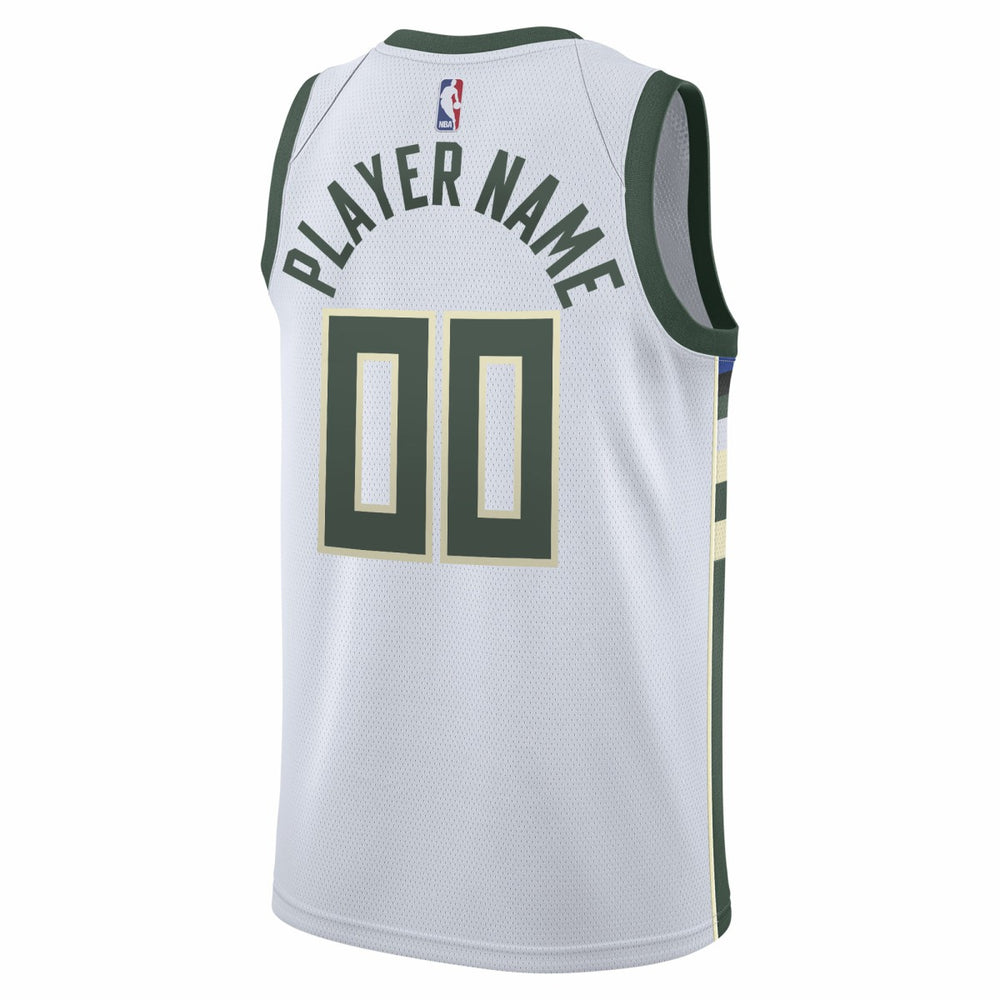Milwaukee Bucks 2020/21 Swingman Custom Jersey - Association Edition - White shop
