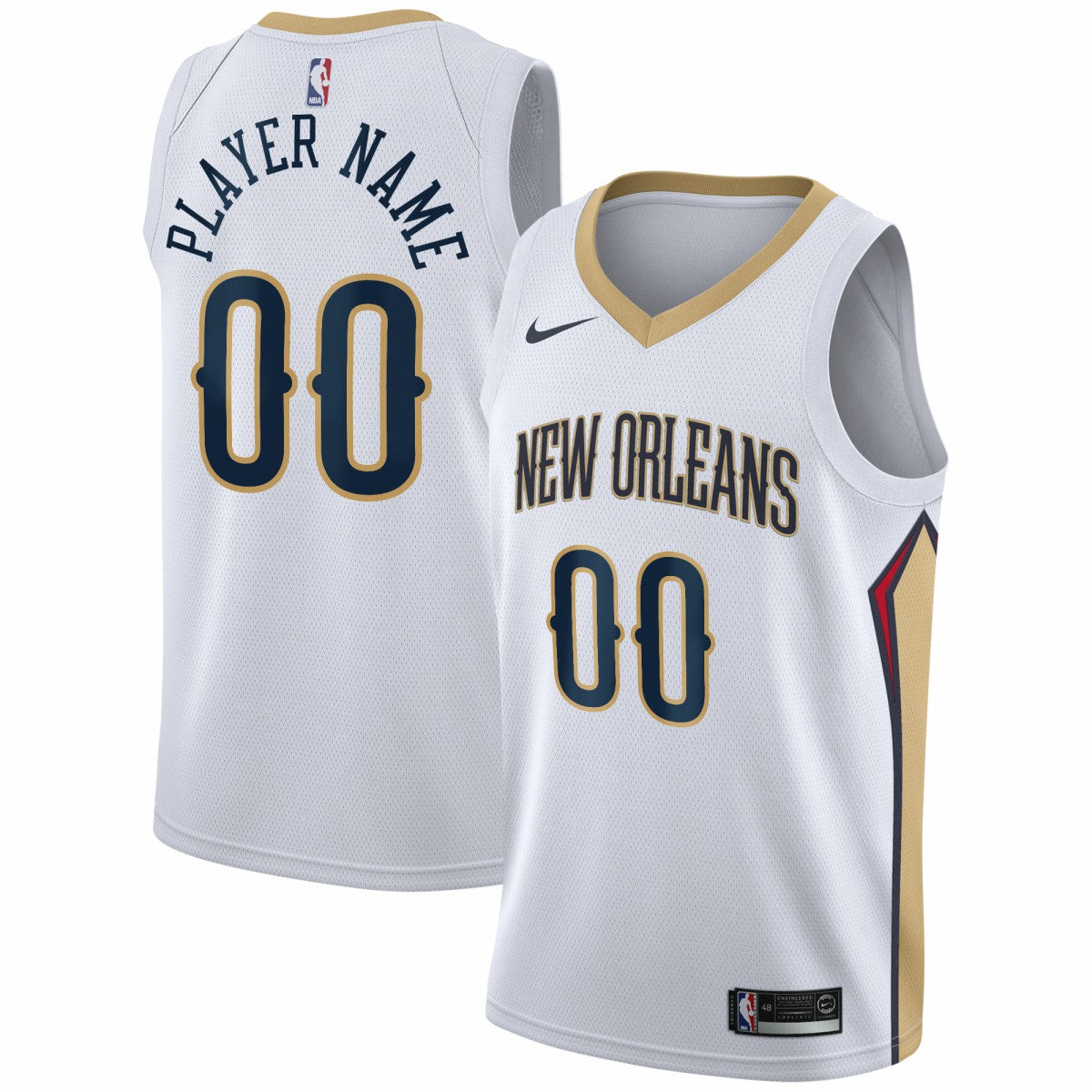 New Orleans Pelicans 2020/21 Swingman Custom Jersey - Association Edition - White discount