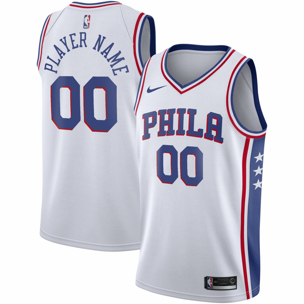 Philadelphia 76ers 2020/21 Swingman Custom Jersey - Association Edition - White online