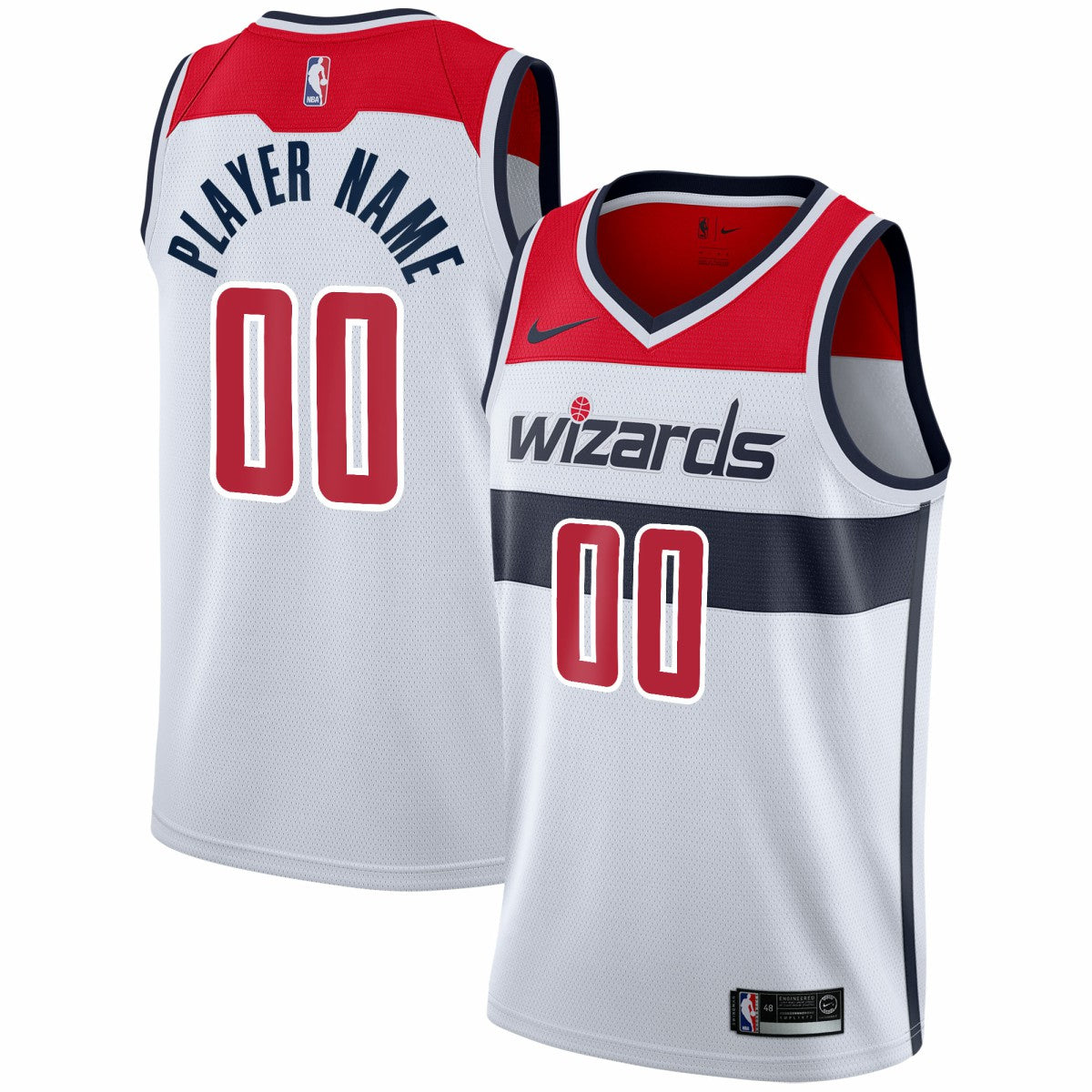 Washington Wizards 2020/21 Swingman Custom Jersey - Association Edition - White for sale