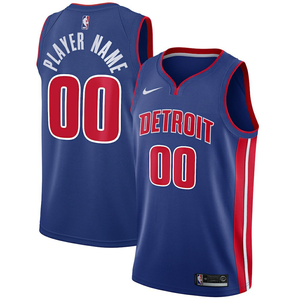 Detroit Pistons Swingman Custom Jersey Blue sale - Icon Edition sale