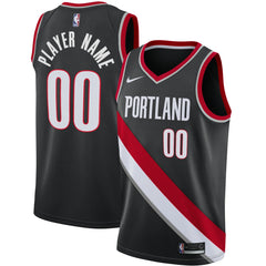 Portland Trail Blazers Swingman Custom Jersey Black - Icon Edition sale
