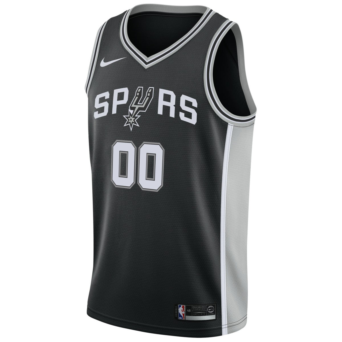 San Antonio Spurs Swingman Custom Jersey Black - Icon Edition on sale