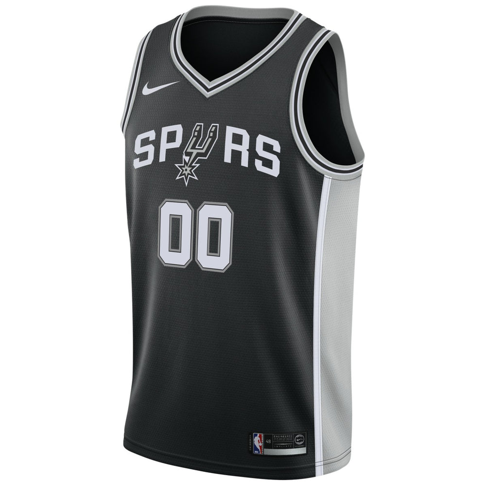 San Antonio Spurs Swingman Custom Jersey Black - Icon Edition on sale
