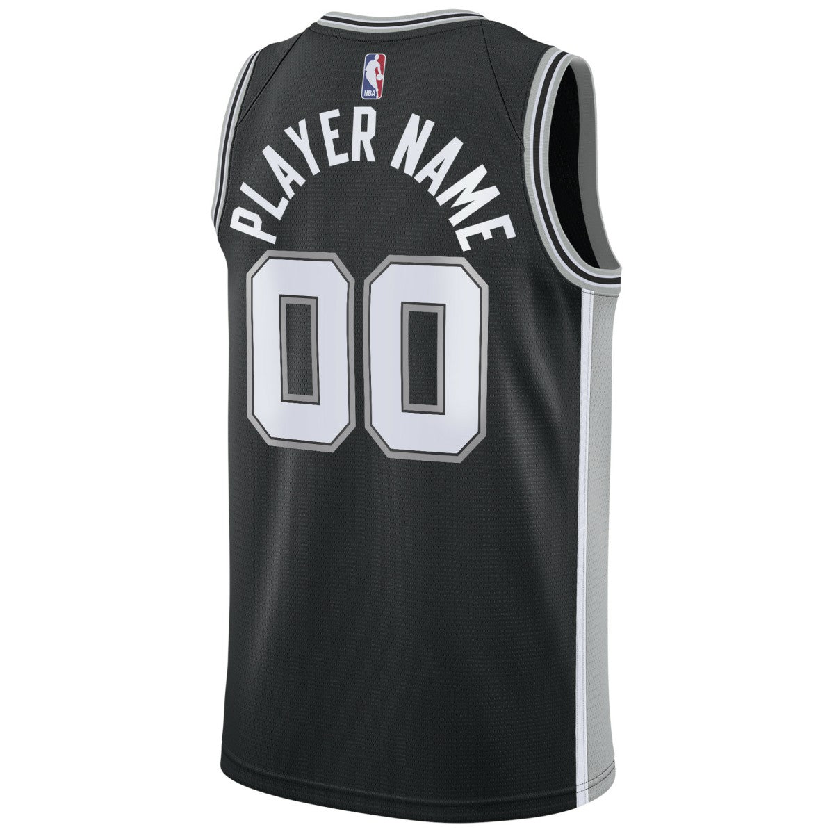 San Antonio Spurs Swingman Custom Jersey Black - Icon Edition on sale