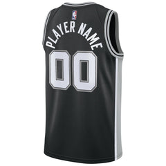 San Antonio Spurs Swingman Custom Jersey Black - Icon Edition on sale