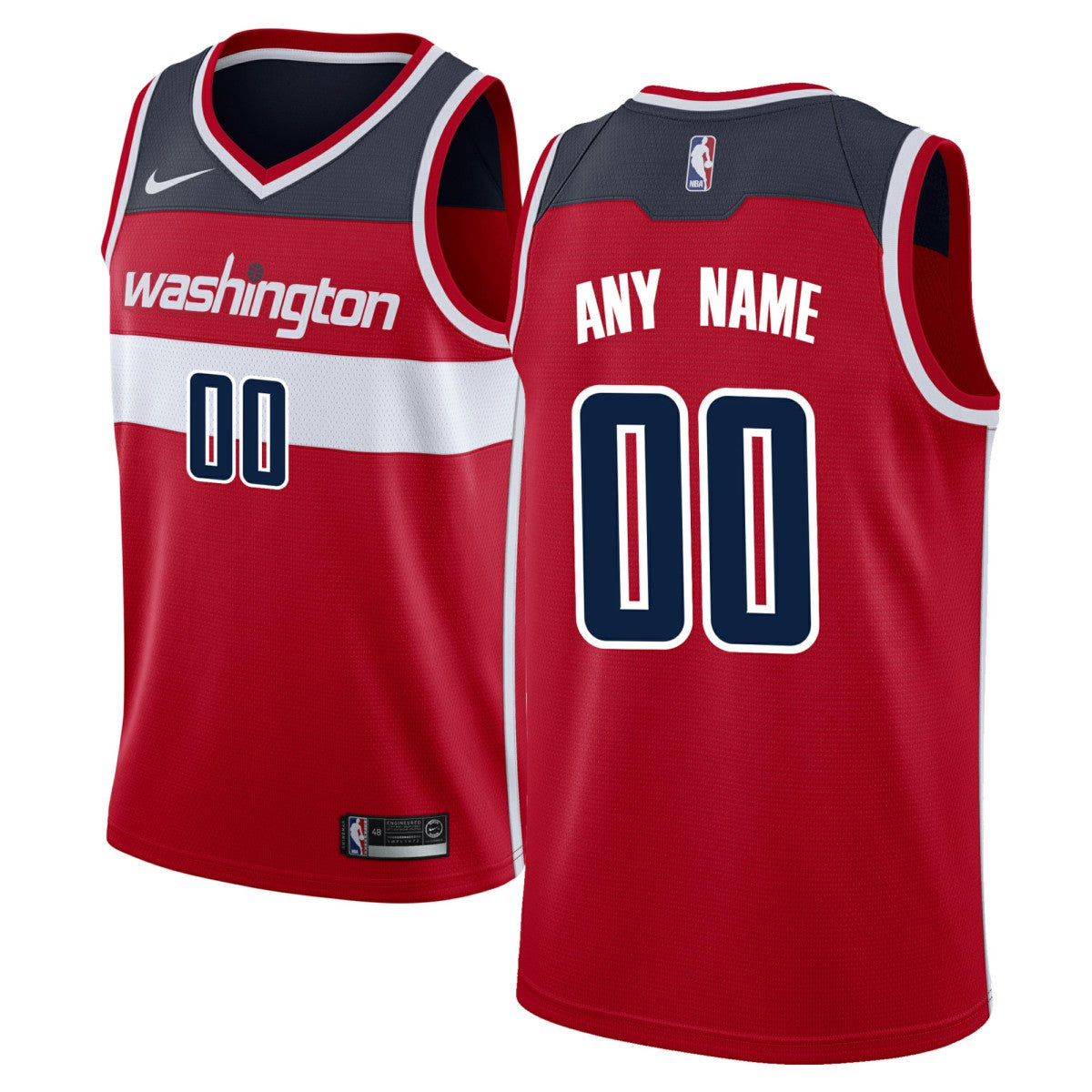 Washington Wizards Swingman Custom Jersey Red - Icon Edition sale