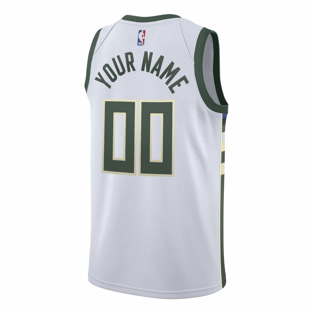 Milwaukee Bucks Swingman Custom Jersey White - Association Edition sale