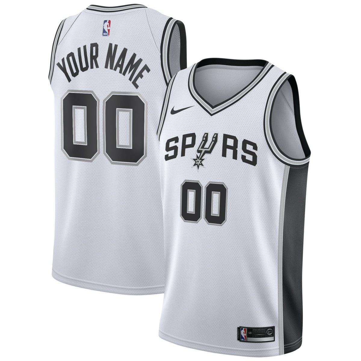 San Antonio Spurs Custom Swingman Jersey White - Association Edition on sale