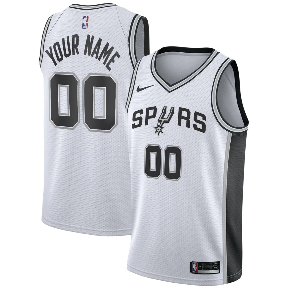 San Antonio Spurs Custom Swingman Jersey White - Association Edition on sale