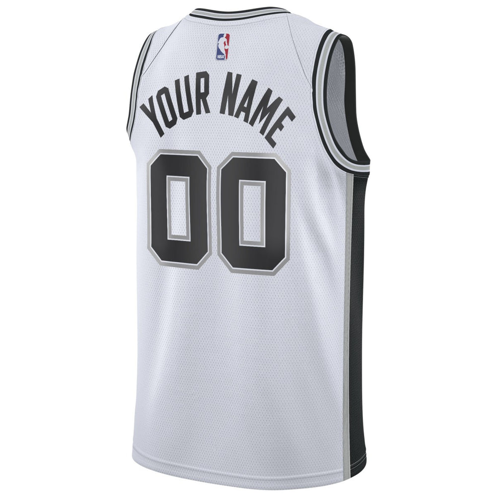 San Antonio Spurs Custom Swingman Jersey White - Association Edition on sale