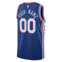 Philadelphia 76ers Unisex 2022/23 Swingman Custom Jersey Royal - Icon Edition online