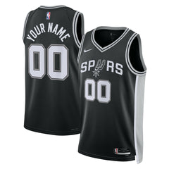 San Antonio Spurs Unisex Swingman Custom Jersey Black - Icon Edition cheap
