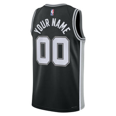San Antonio Spurs Unisex Swingman Custom Jersey Black - Icon Edition cheap