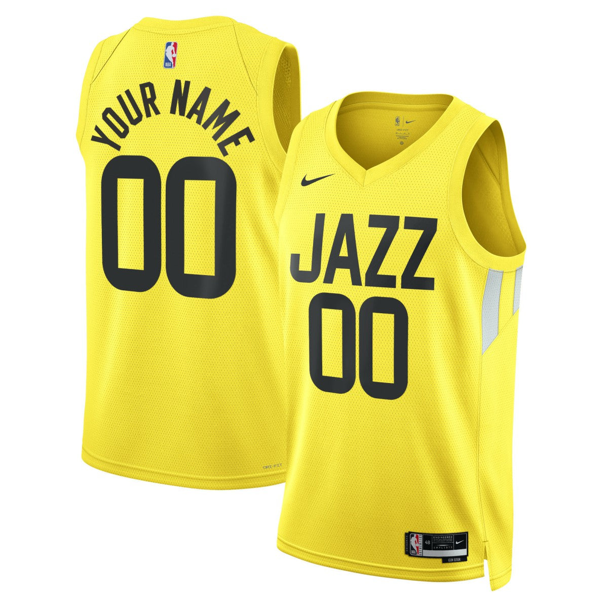 Utah Jazz Unisex Swingman Custom Jersey Gold - Icon Edition outlet