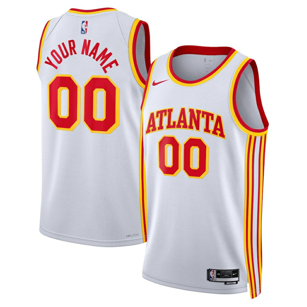 Atlanta Hawks Unisex Swingman Custom Jersey White - Association Edition discount