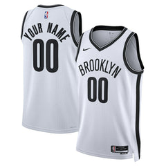 Brooklyn Nets Unisex Swingman Custom Jersey White - Association Edition online