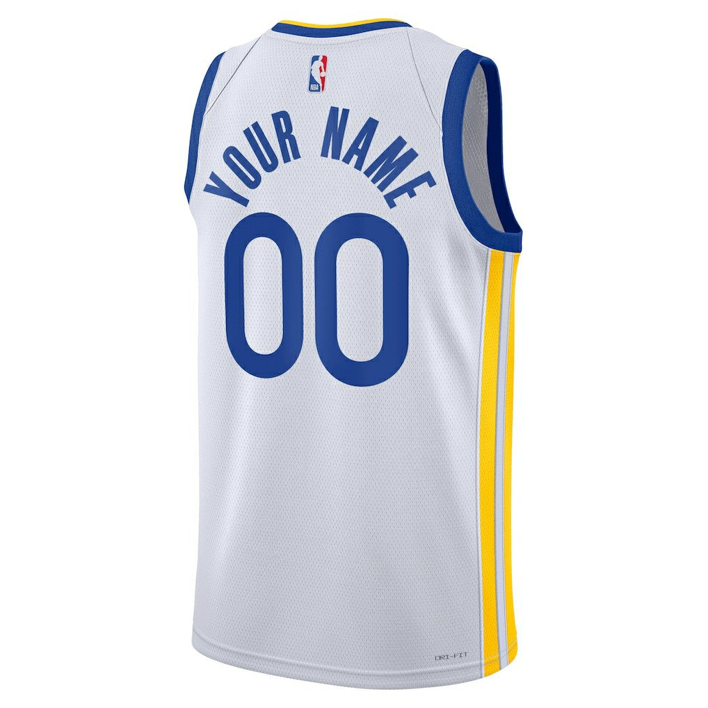 Golden State Warriors Unisex Swingman Custom Jersey White sale - Association Edition shop