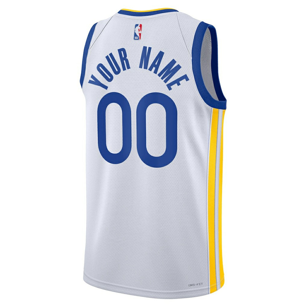 Golden State Warriors Unisex Swingman Custom Jersey White sale - Association Edition shop