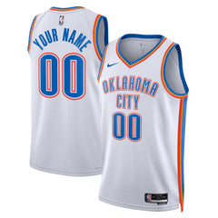 Oklahoma City Thunder Unisex Swingman Custom Jersey White - Association Edition on sale