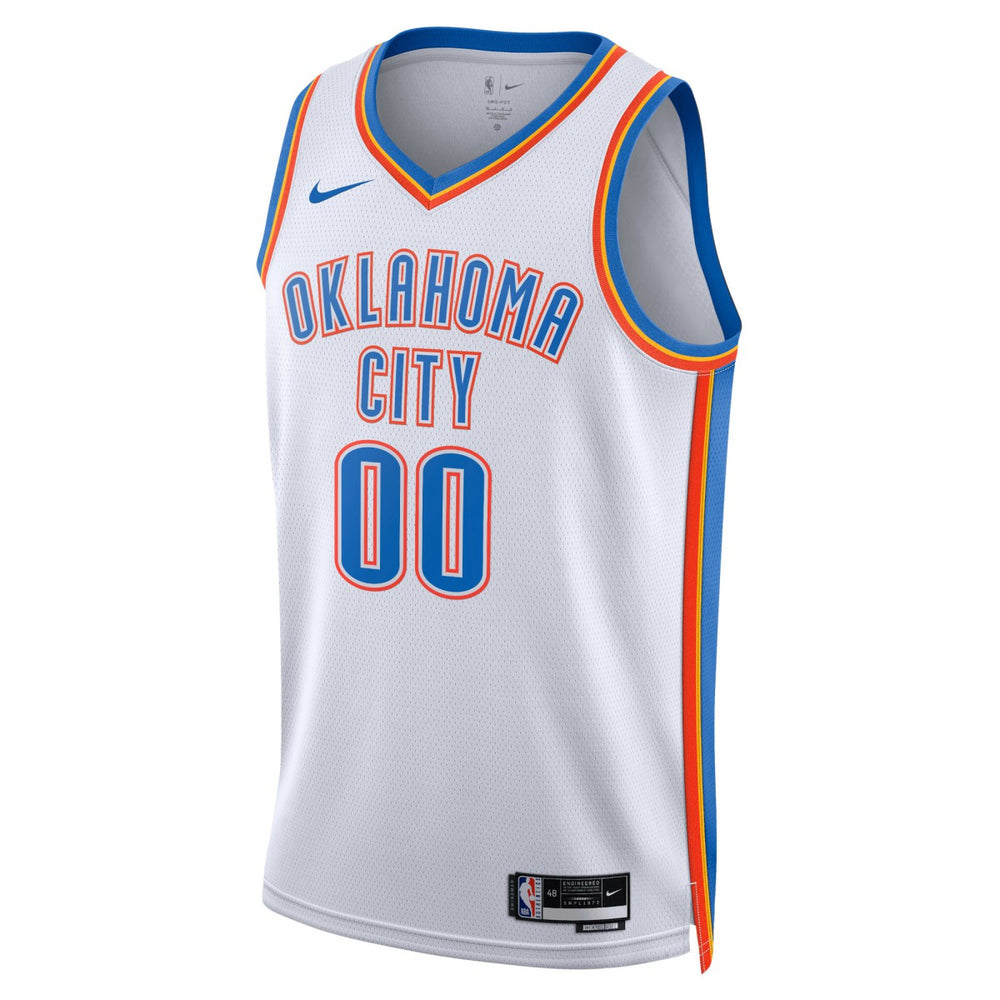 Oklahoma City Thunder Unisex Swingman Custom Jersey White - Association Edition on sale