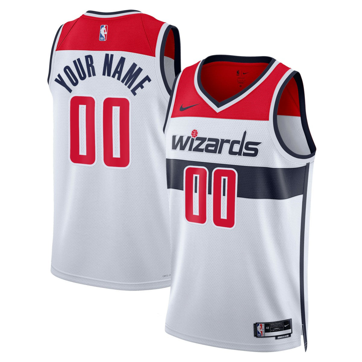 Washington Wizards Unisex Swingman Custom Jersey White - Association Edition outlet