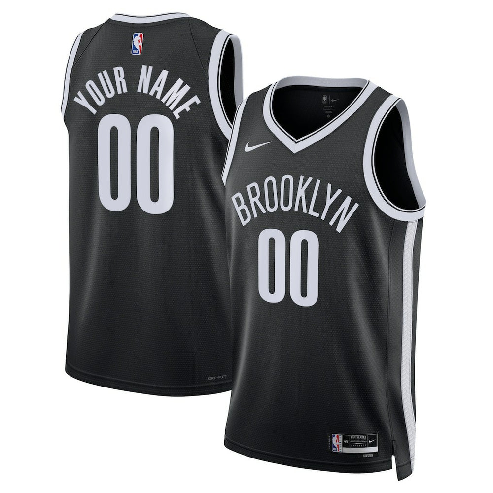 Brooklyn Nets Unisex Swingman Custom Jersey Black - Icon Edition outlet