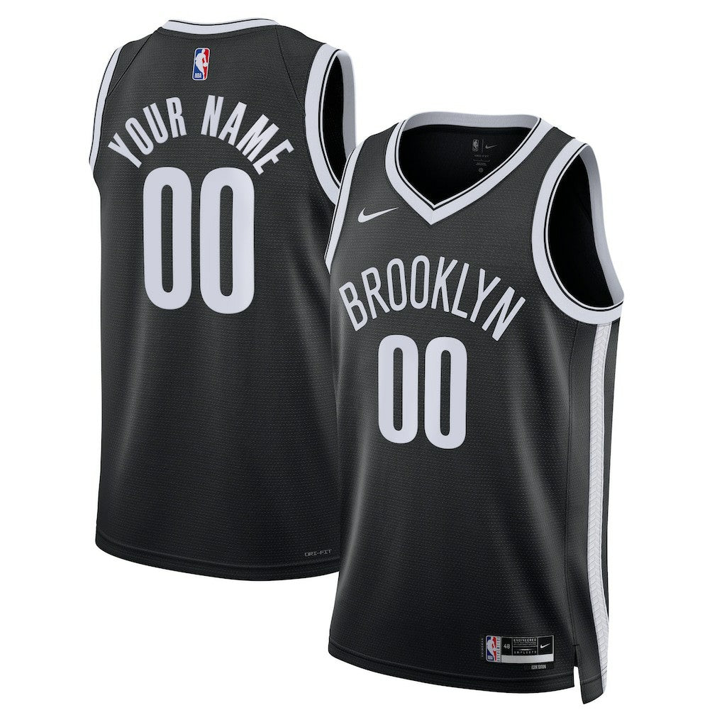 Brooklyn Nets Unisex Swingman Custom Jersey Black - Icon Edition outlet
