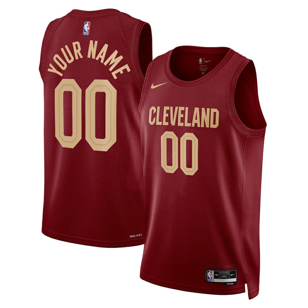 Cleveland Cavaliers Unisex Swingman Custom Jersey Burgundy sale - Icon Edition cheap