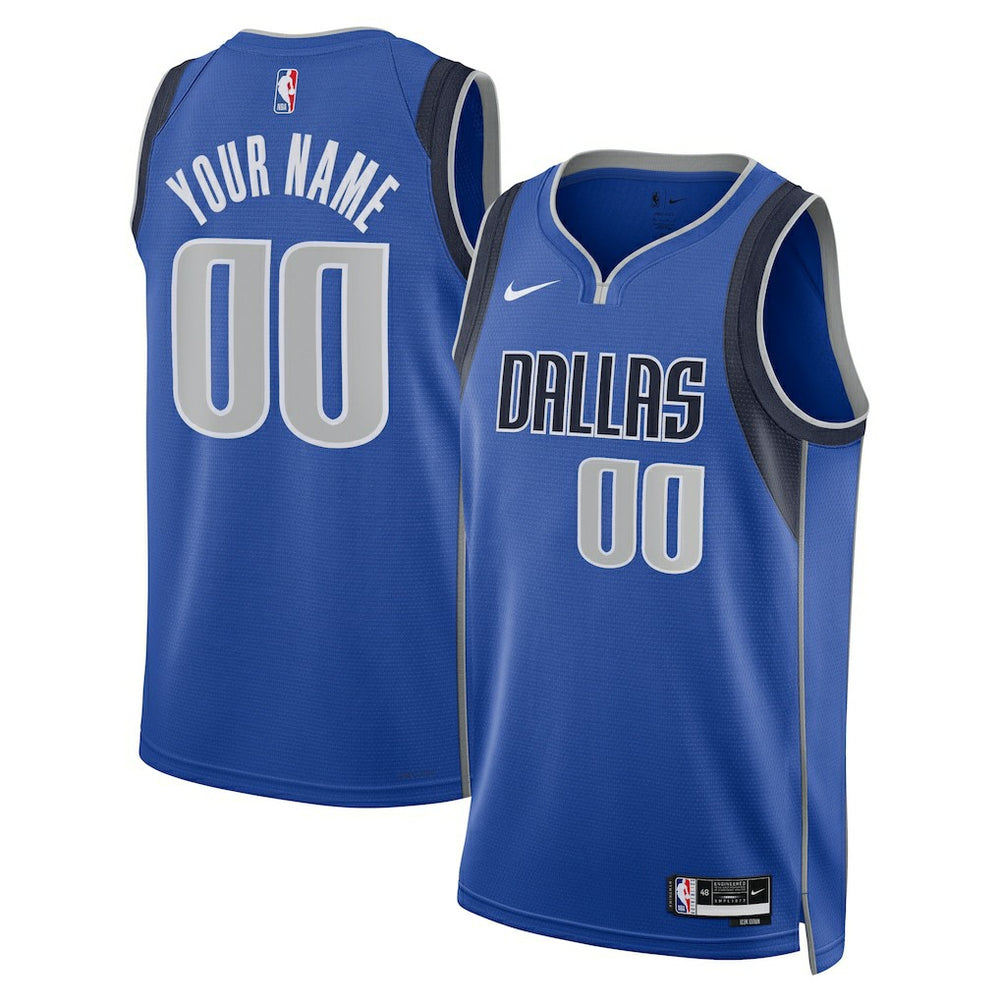 Dallas Mavericks Unisex Swingman Custom Jersey Blue sale - Icon Edition cheap